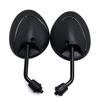 1Pair 22Mm Handle Bar Universal Motorcycle Carbon Fiber Texture Burnt Titanium Technology Rear View Rearview Mirrors 8Mm