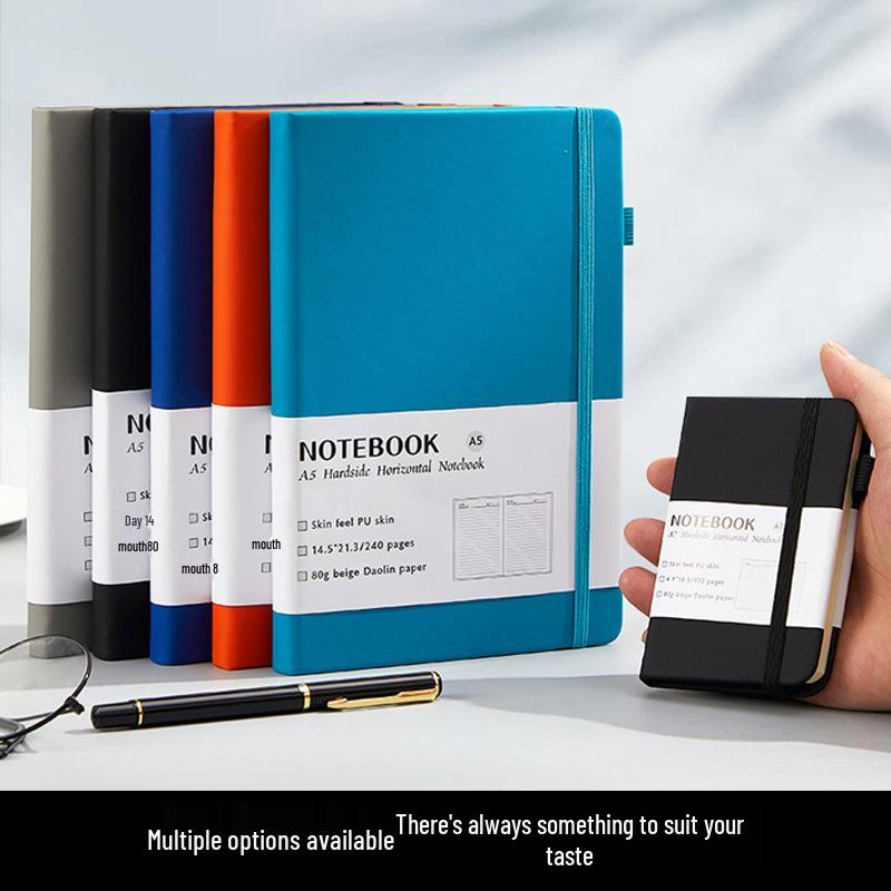 Minimalistisches A5 Notizbuch mit Gummiband für Geschäftsbesprechungen und das Büro