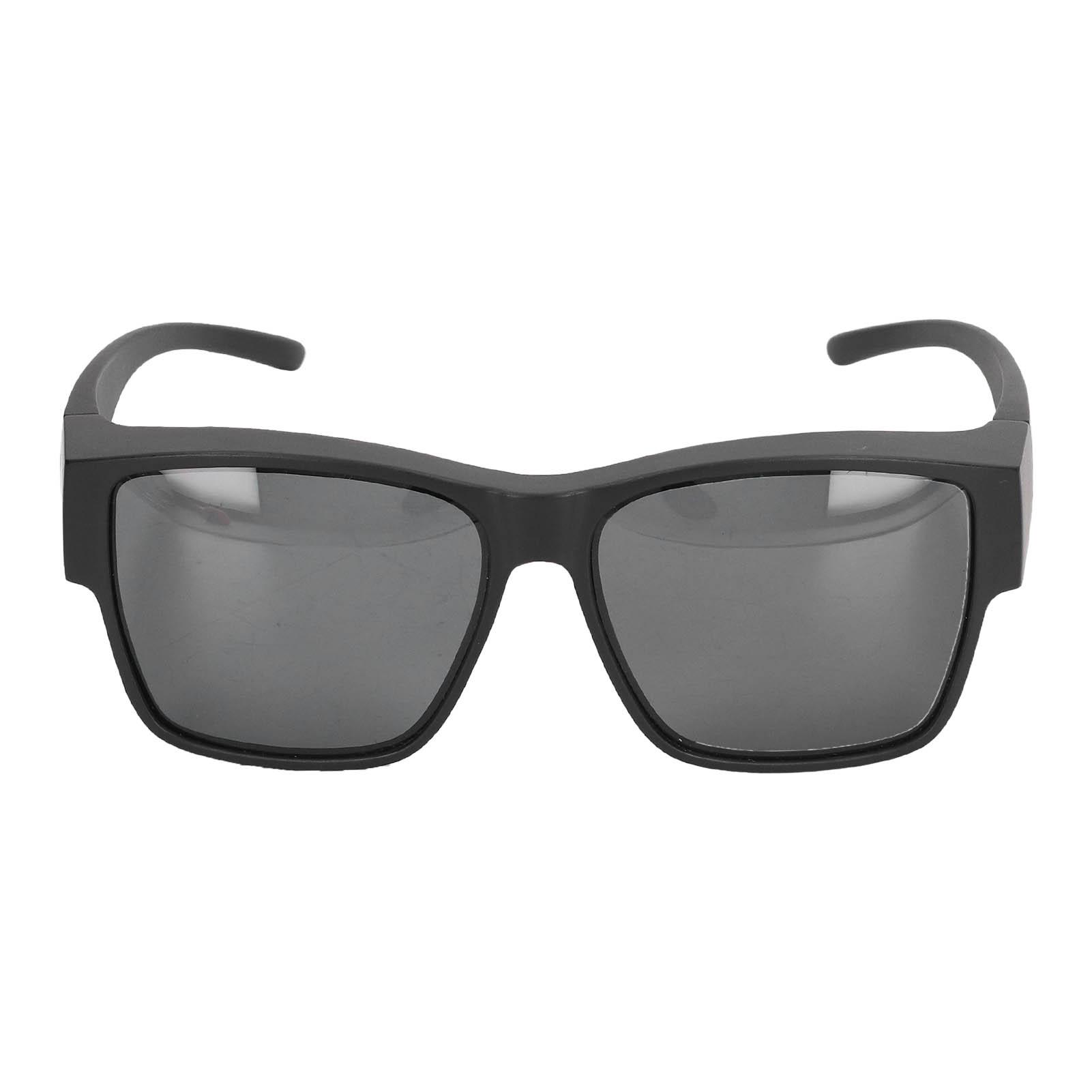 

Солнцезащитные очки оверсайз, надеваемые поверх очков, ПК, нескользящие, защита от УФ-лучей, солнцезащитные очки, черные