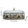 2025 Ramadan Decoration Tray Exquisite Star Moon Castle Pattern Snake Storage Box For Candy Fruit Biscuit Eid Mubarak Decor Prop