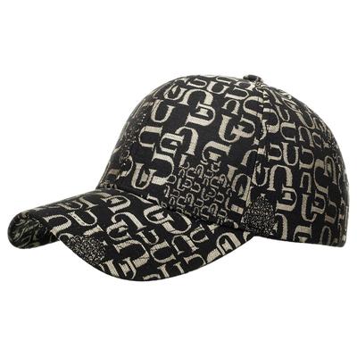 Cap with English CA650 [White Fang] Letters, Hat, Sports, Running, Outdoor, Men's, Women's, (Gold)