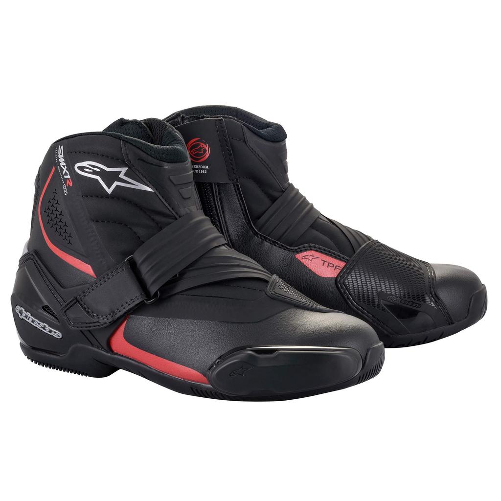 Alpinestars R V2 Motorcycle Item Number 2224521 SMX-1 Boots, Black/Red, EUR40/25.5cm,