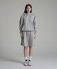 Loose Fit Crop Easy Hoodie - Gray