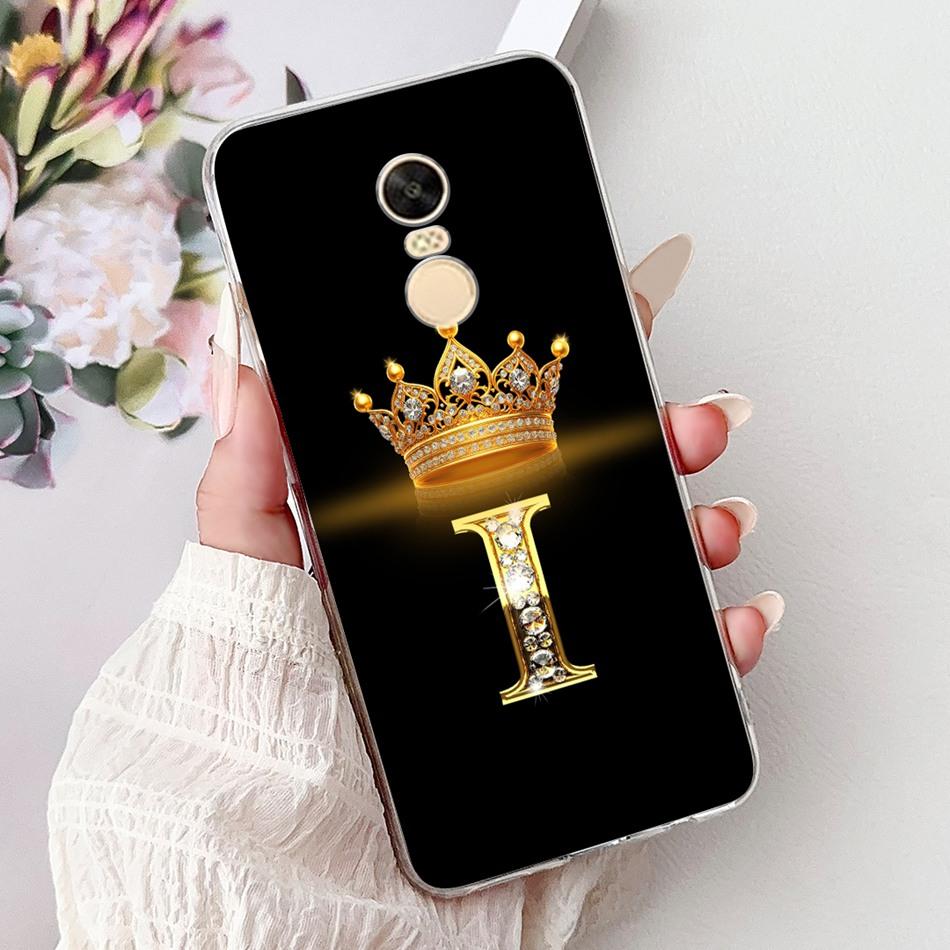 For Xiaomi Redmi Note 4X (Note 4 Gobal ) Fashion Crown Letter Phone Case For Redmi Note4X Note4 Global Soft Silicone TPU Cases