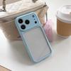 Shockproof Bumper Clear Candy Color Large Window Case For iPhone 17 16 15 14 13 12 11 Pro Max Plus Transparent Acrylic Cover