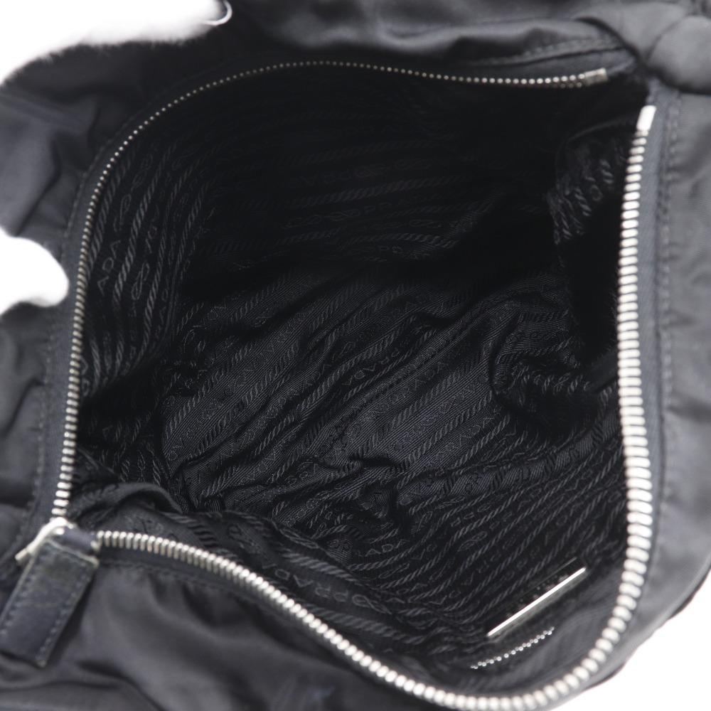 Prada Tote Bag Black Nylon Women Used