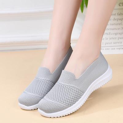 Women's Large Size Breathable Fly-Knit Mesh Shoes - New Style Casual Flats