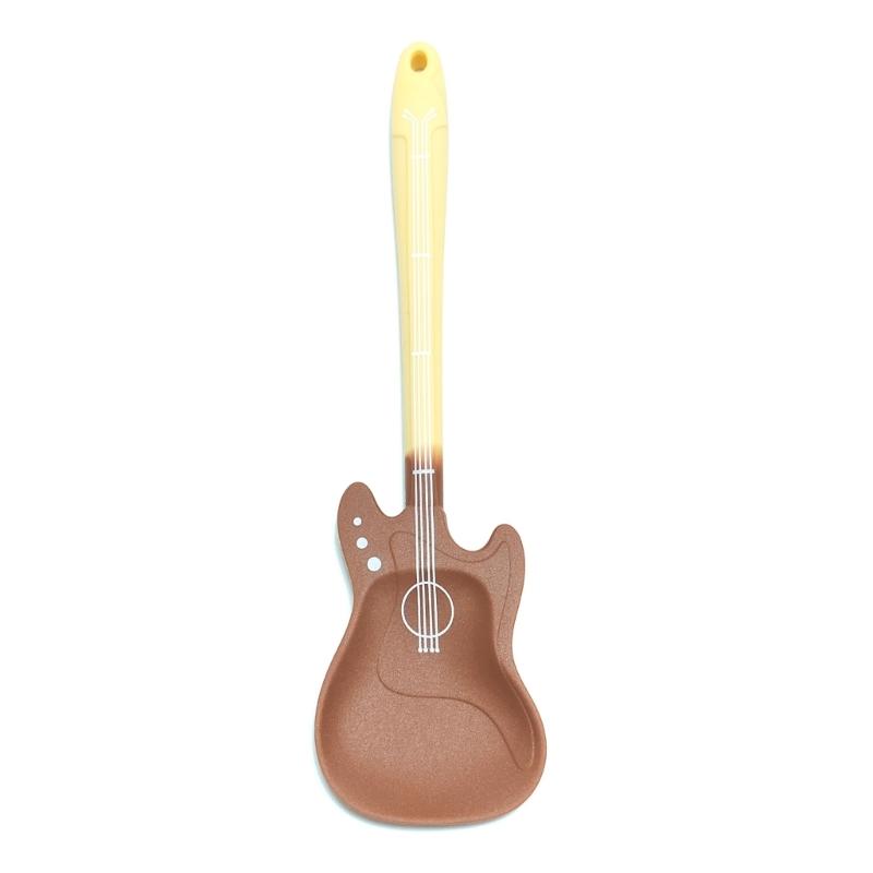 Creative Kitchen Tool Silicone Guitar Spatula For Stirring Flipping And Scraping Ideal For Home Cooks And Bakers