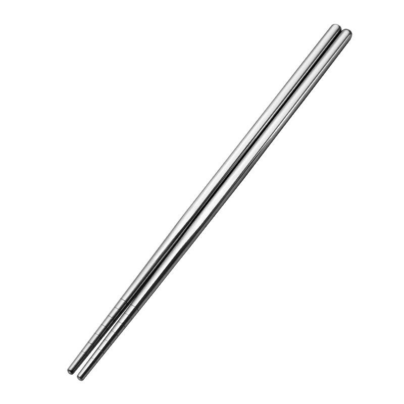 

5 пар палочек для еды из нержавеющей стали 304, многоразовые, нескользящие, можно мыть в посудомоечной машине