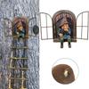 Lifelike Elf Out The Door Naughty Gnome Garden Sculpture Tree Hugger Outdoor Yard Ornament