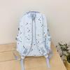 Cute Star-Print Nylon Backpack – Stylish & Lightweight School Bag for Girls, Teens, and Women