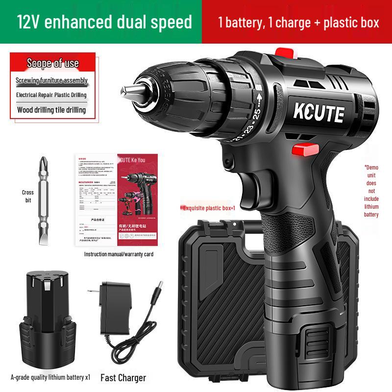 Compact Rechargeable Lithium Handheld Drill & Electric Screwdriver