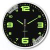 12-Inch Luminous Silent Wall Clock for Living Room or Bedroom Decor