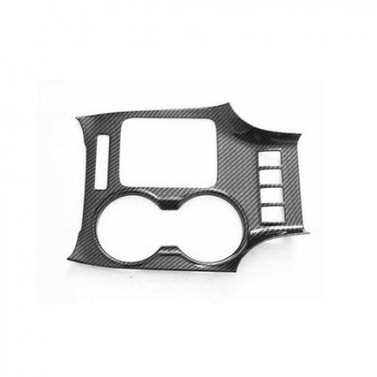 Carbon Fiber Gear Shift Box Panel Cover Trim For Toyota Highlander 2015-2019