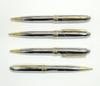 Barrel Brilliant Silver Retractable Ballpoint Pen In Premium Box 3-pack All-brass K7-PD07-3