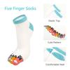 Breathable Tabi Toe Socks Funny Cat Pattern Seperated Toe Socks Athletic Ankle Socks  Casual Use