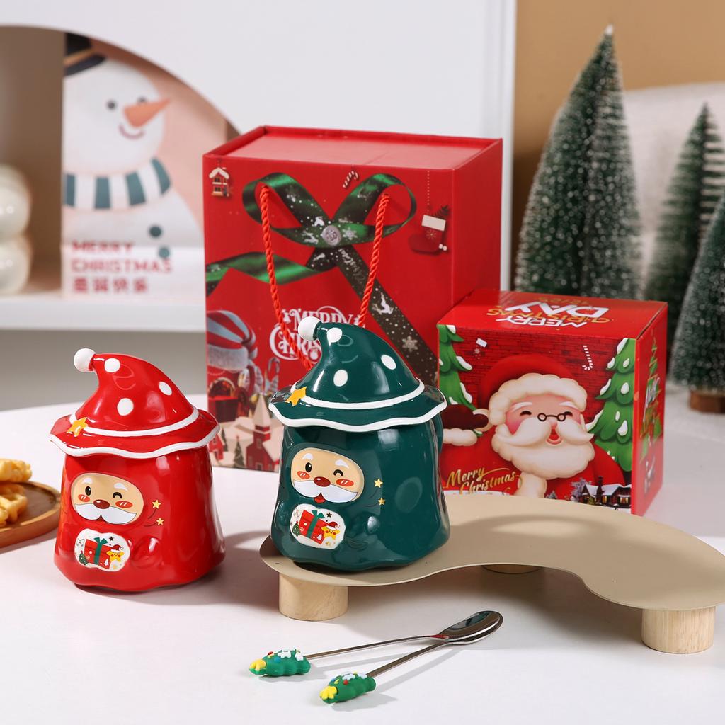 Creative Christmas Gift Gift Ceramic Cup Santa Mug Souvenir Gift Water Cup Couple Cup
