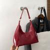 Glossy Retro Shoulder Bags New Design Women's Handbag Trendy Luxury Armpit Bag  Lady