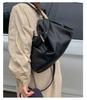Retro Women's Large-Capacity Soft PU Tote with Leather Buckle - Single Shoulder & Crossbody Bag