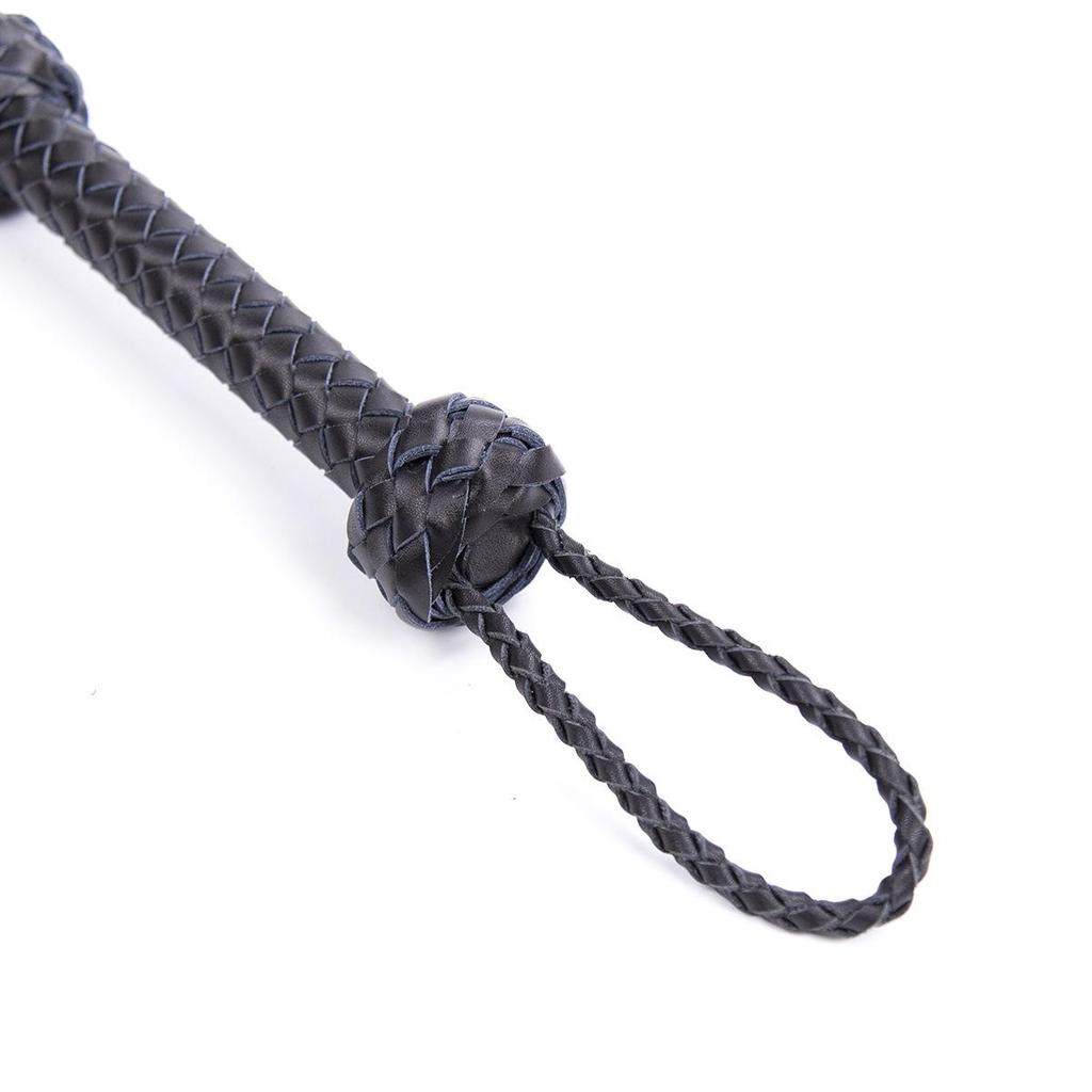 Adult Leather Flirting and Domination Whip - Cowhide and Horsewhip Restraint Toy