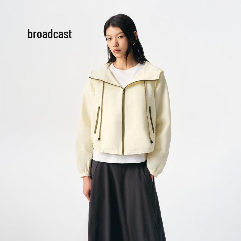 

Broadcast Women s Hooded Sporty Loose Long-Sleeve Jacket S
