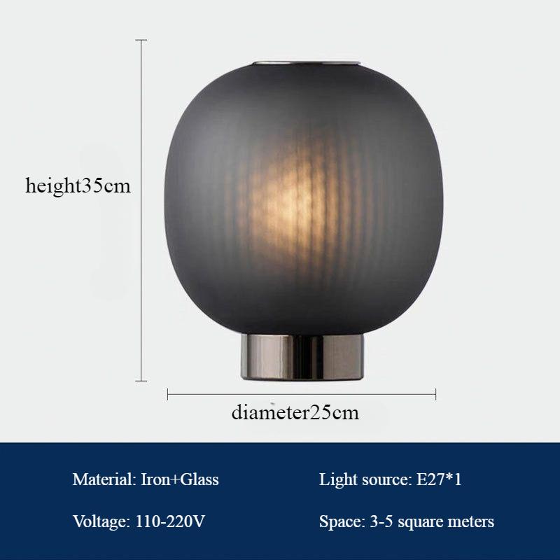 

Современная минималистская прикроватная настольная лампа NordicLuxury Designer Art Glass Hotel Model Room Living Room Bedroom LED Floor Lamp Luster white light&UK plug чёрный