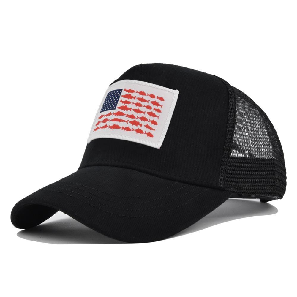 Vintage American Flag Mesh Baseball Cap For Men Women Snapback Comfortable Adjustable Fashion Hip Hop Outdoor Sun Protection Hat