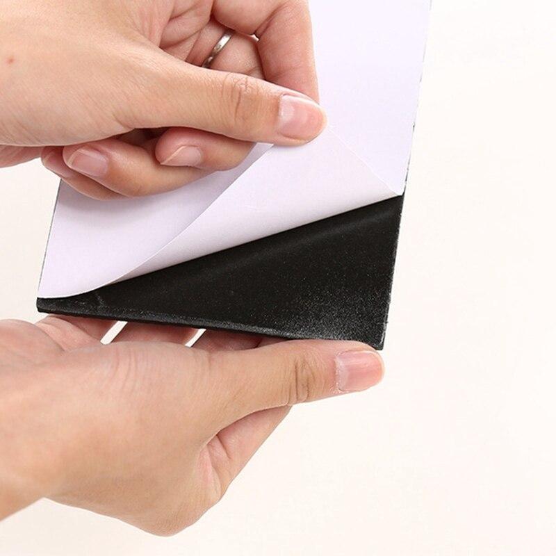 Tappeto nero autoadesivo per gambe per mobili Protezioni per pavimenti antigraffio Coprigambe per tavoli per sedie Tappi antiscivolo per gambe per sedie per mobili