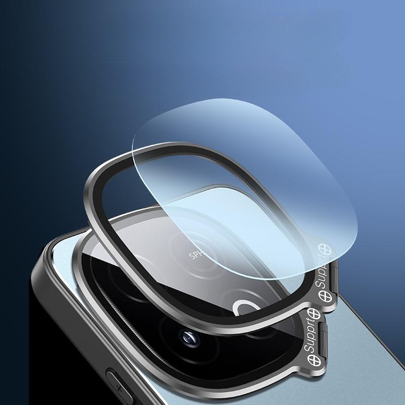 For VIVO IQOO Z10 Turbo Pro Case Metal Lens Camera Holder Cover for IQOO Z10 Turbo (pro) Shockproof Matte Invisible Bracket Case