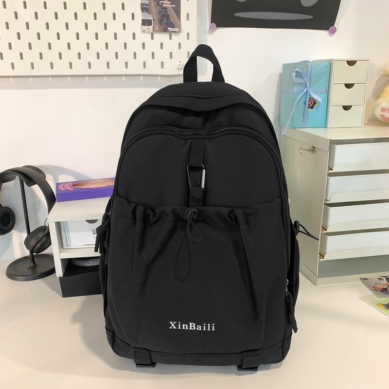 School bag female college student Korean version niche high-value durable backpack women's light and simple large capacity backpack new style