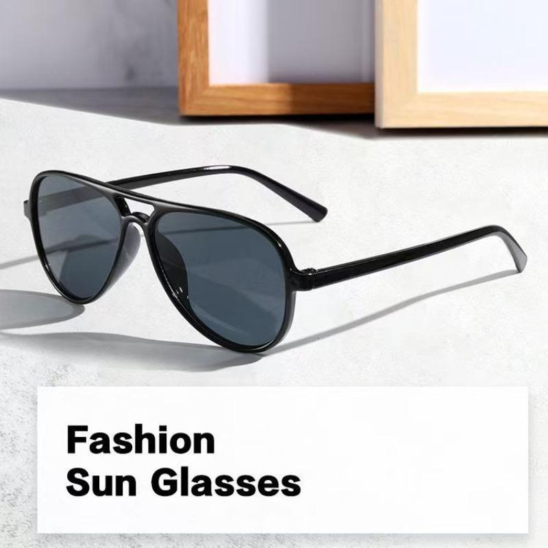Yiran Glasses Men's Latest Dual Bridge Pilot Toad Mirror Stylish Wo's Sun Protection And Uv Protection Eyeglasses Eyewear Uv400 Gafas De Sol Cm