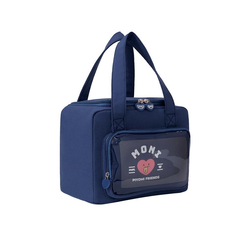 New Fashion Square Lunch Bag Office Worker Lunch Handheld Lunch Bag Student Lunch Bag Portable Insulated Bag циан