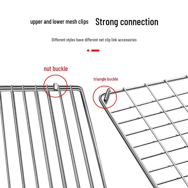 Stainless Steel Double-Sided BBQ Grill Basket