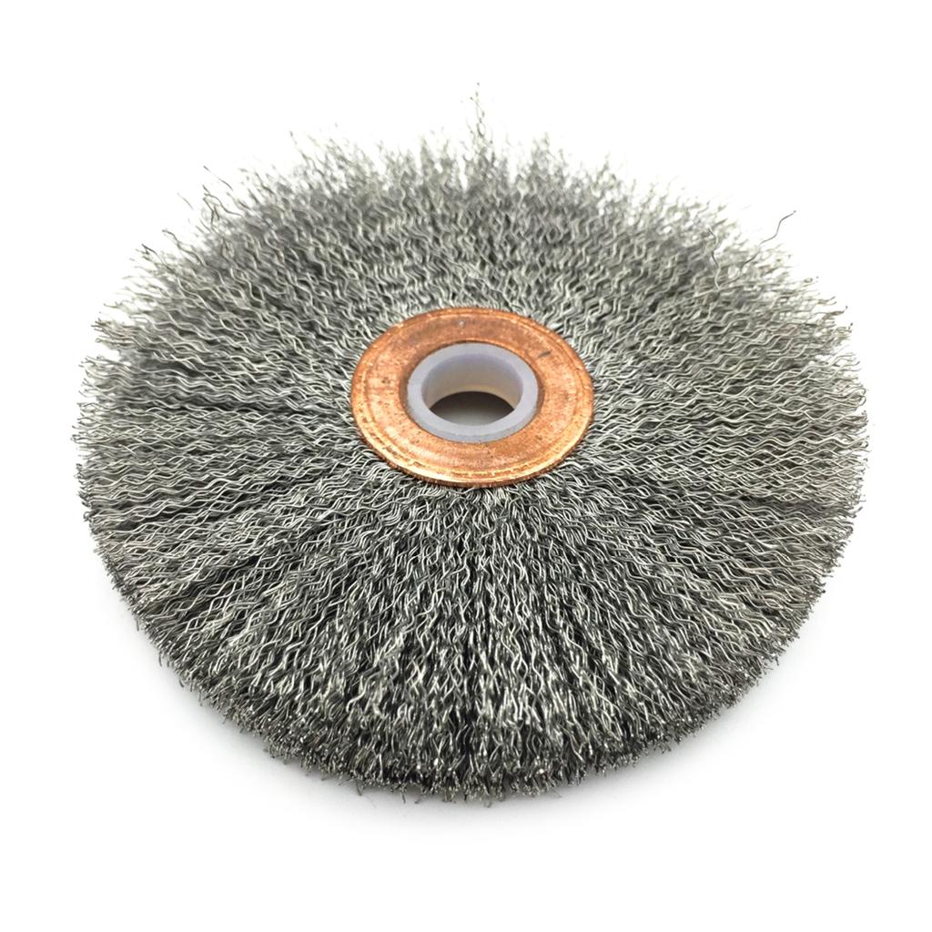 Wire Brushes Wheel Stainless Steel Remove Rust Brushes Cleaning Polishing Tool Set 75mm