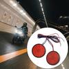 1Pics12V Round Motorcycle Tail Lights Rear Bumper Reflector LED Motor External Light Brake Stop Marker Lamp For Car Motor Truck