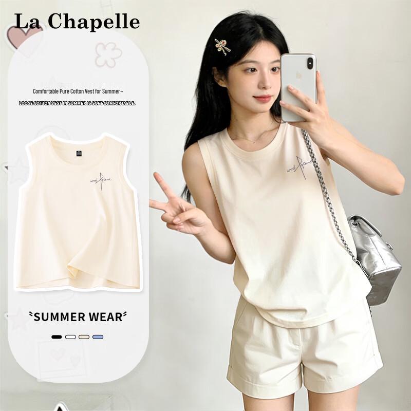 La Chapelle Women s Casual Sleeveless T-Shirt M