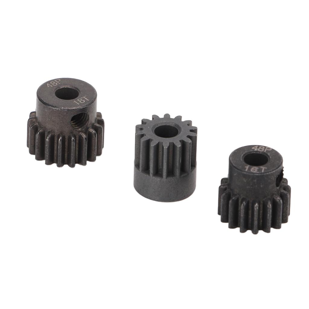 3Pcs RC Motor Pinion Gear 48P 14T 16T 18T Rustproof Powder Metallurgy 48P Pinion Gear Set for 110