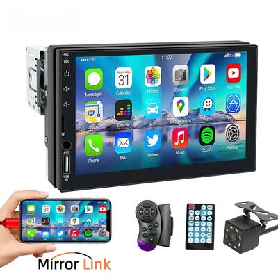 Car Radio 7 Inch 1 Din MP5 Multimedia Player Touch Screen FM ISO Power Aux Input Bluetooth USB Mirror Link Universal