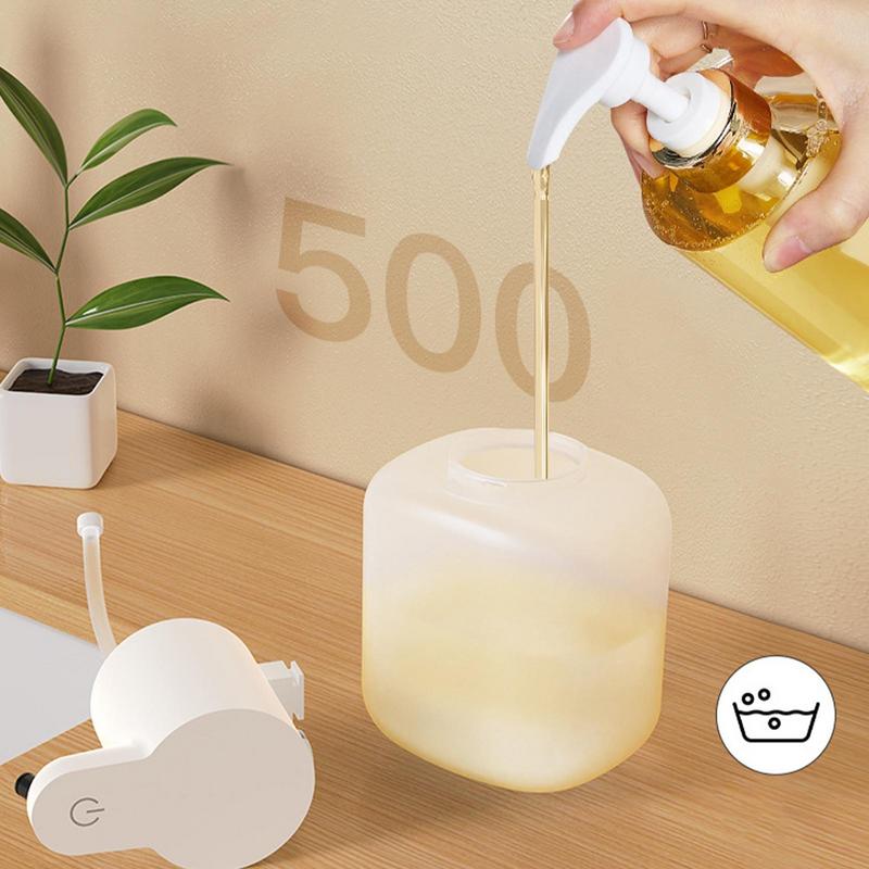 Elektrischer Seifenspender für Küche und Bad, Sensor-Handseifenspender mit großem Fassungsvermögen, automatischer Shampoo-Spender, Nachfüllflasche