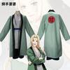Naruto Shippuden Tsunade Cosplay Uniform, Female Fifth Hokage Konoha Ninja Role Play Costume for Anime Party