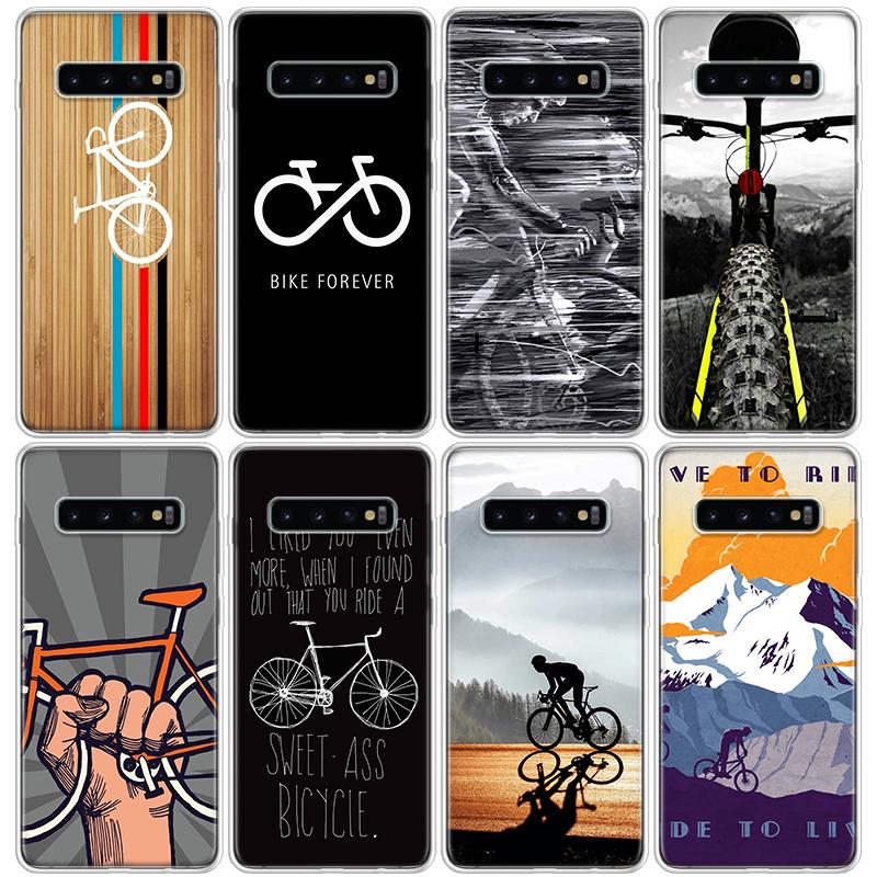 BIKE Cycling Art Phone Case For Samsung Galaxy S26 S25 Edge S24 S23 Ultra S22 Plus S21 S20 FE Soft TPU Back Cover Funda Galaxy S