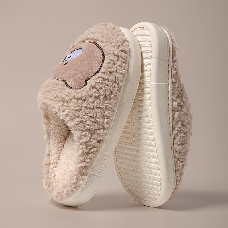 

Простые хлопковые тапочки осень и зима домашние комнатные гостиничные удобные износостойкие плюшевые теплые уличные парные туфли 42-43 size [shoes are 1-2 sizes smaller]