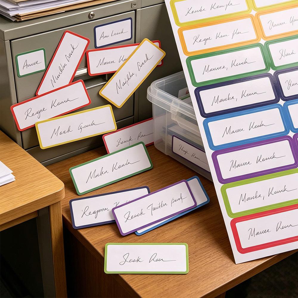 27pcs Square Erasable Tag Board Nine Colors Refrigerator Message Whiteboard School