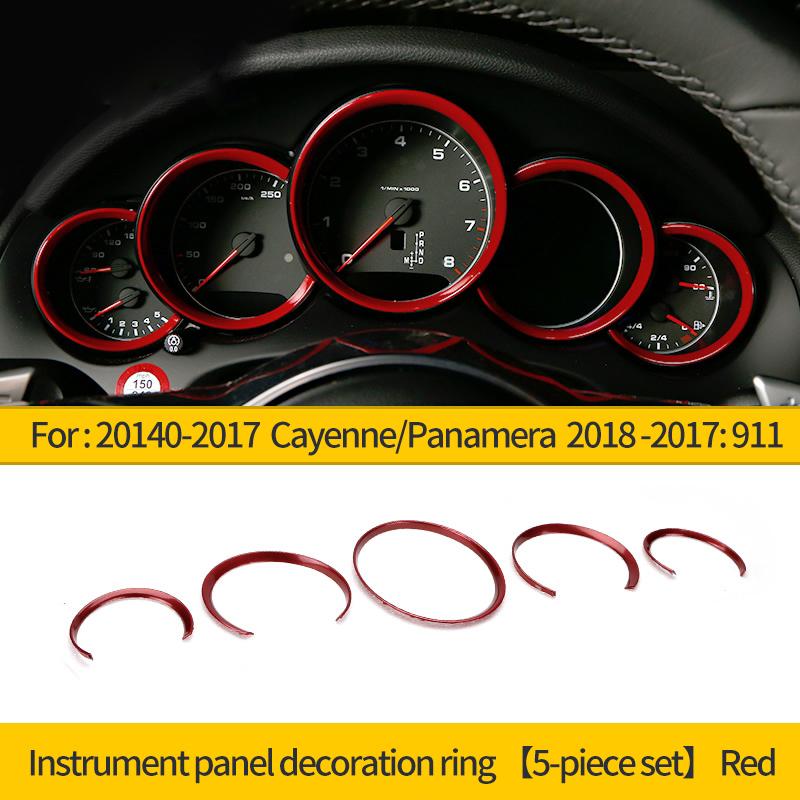 Car Dashboard Decorative Ring For Porsche Macan 911 718 Paramera Cayenne Instrument Panel Modification Ring Accessories