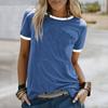 Moda de vară pentru femei, jachetă casual cu gât rotund, top cu mânecă scurtă