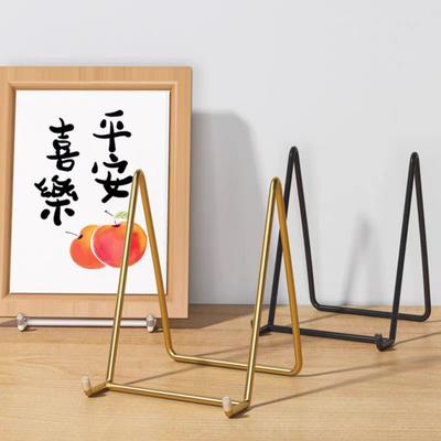 Carbon Steel Display Stand Metal Frame Plates Book Paintings Desktop Holder Desk Display Rack Organizer