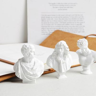 Miniature Home Decor Drawing Practice Plaster Bust Statue Greek Mythology Figurine Gypsum Portraits Famous Sculpture