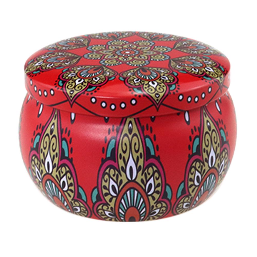 Ethnic Style 4.4oz Tinplate Belly Can: Pear Paste Candy & Tea Scented Candle
