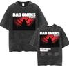 Bad Omens Do You Feel Love North America  Washed Vintage T Shirt Mens High Street Hip Hop Tshirt Casual  Cotton Tshirt