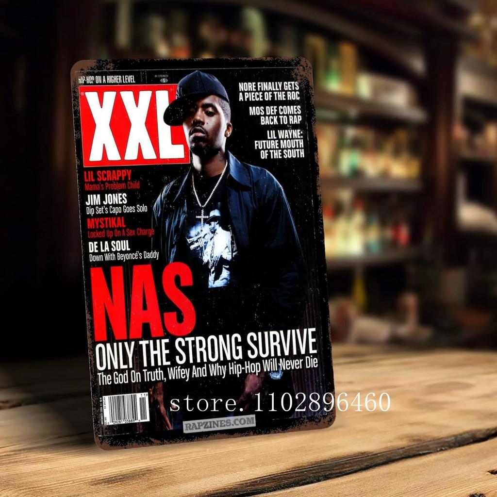 nas rapper Metal Plaques & Signs wall decor Vintage Tin Signs Captain Metal Poster Decor for Bar Pub Club Wall Decoration